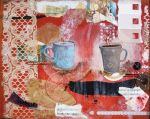 One Blue Cup  16 x 20 #161002